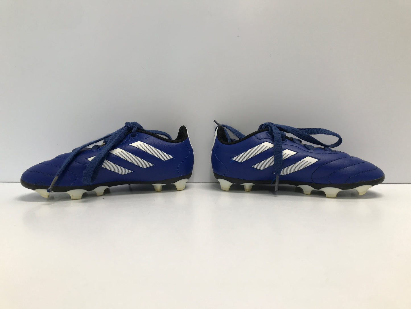 Soccer Shoes Cleats Child Size 10.5 Toddler Adidas Blue White Like New