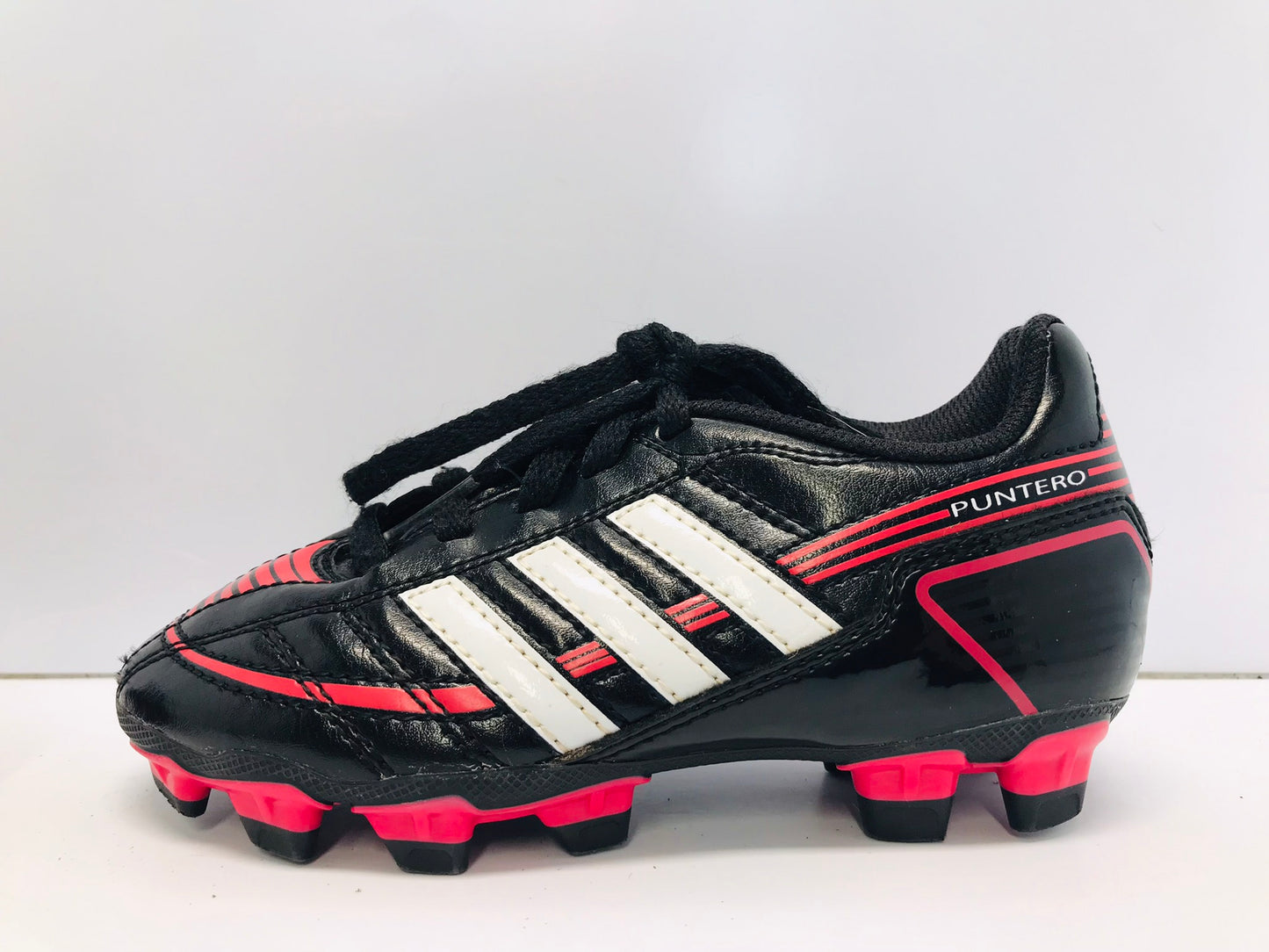 Soccer Shoes Cleats Child Size 11 Adidas Black Pink White Excellent