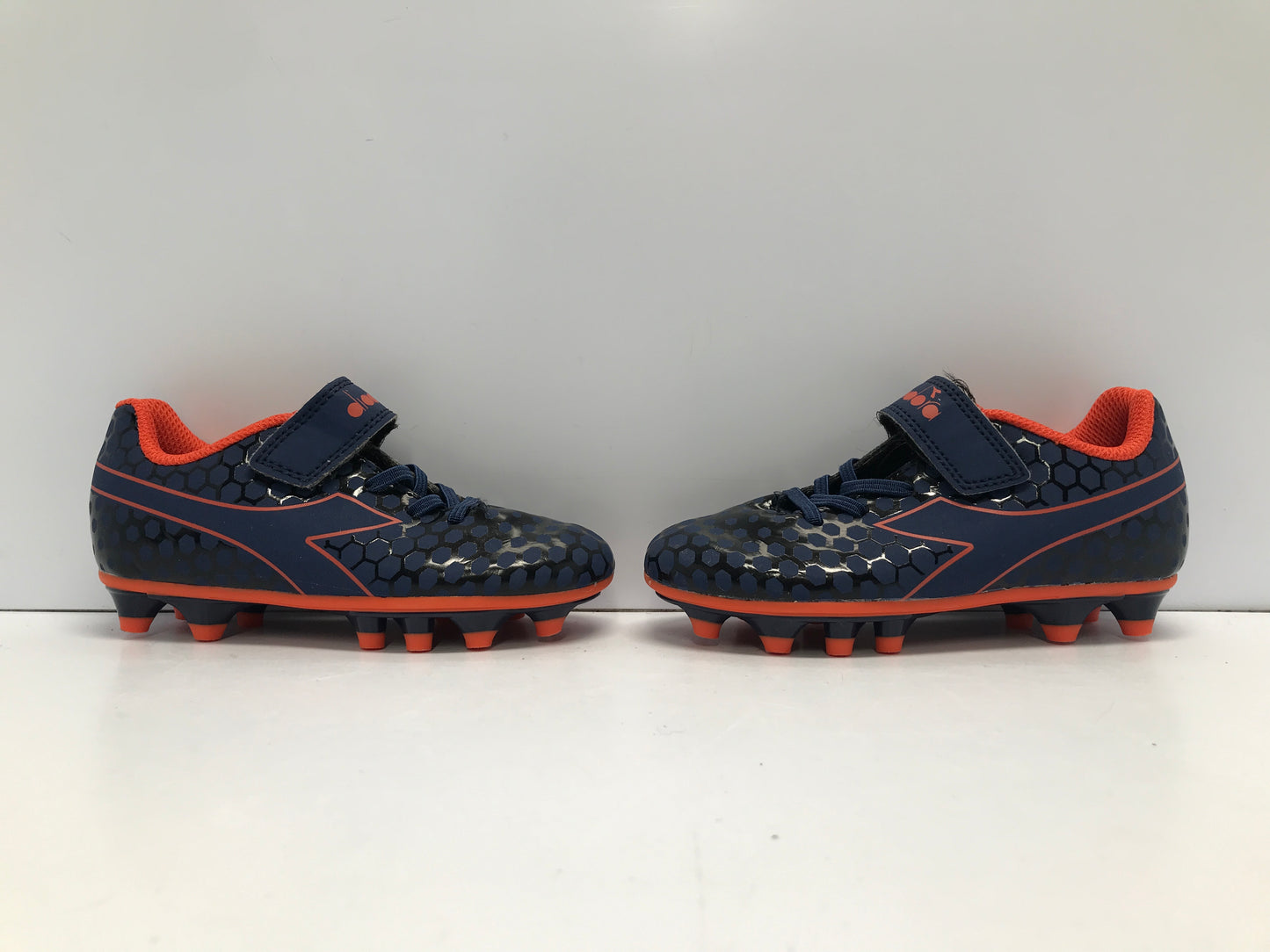 Soccer Shoes Cleats Child Size 11 Diadora Blue Orange