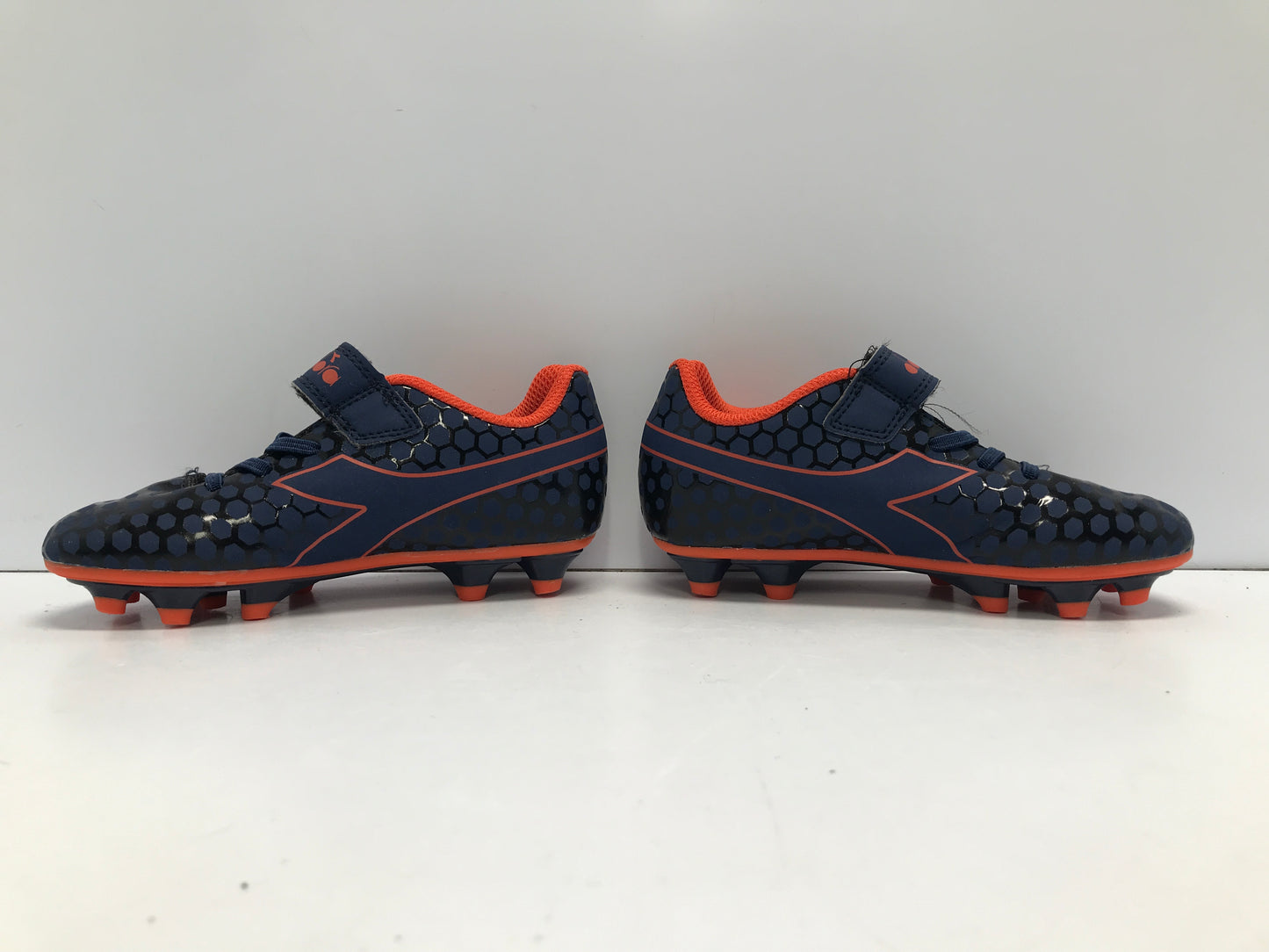 Soccer Shoes Cleats Child Size 11 Diadora Blue Orange