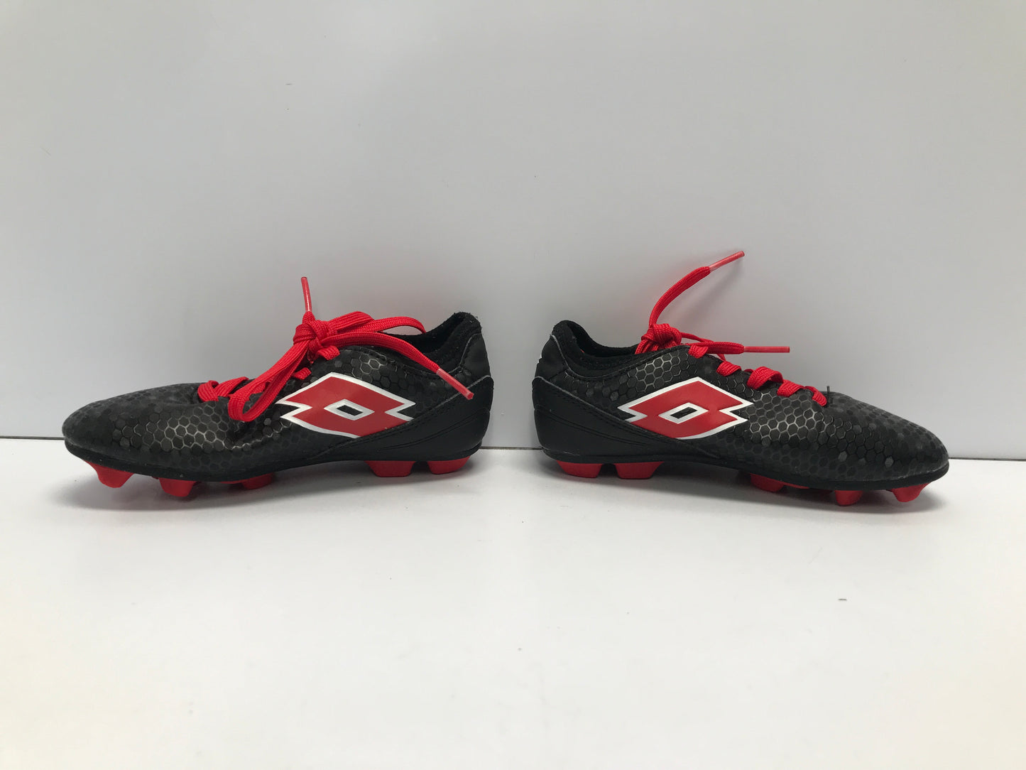 Soccer Shoes Cleats Child Size 11 Lotto Black Red Like New