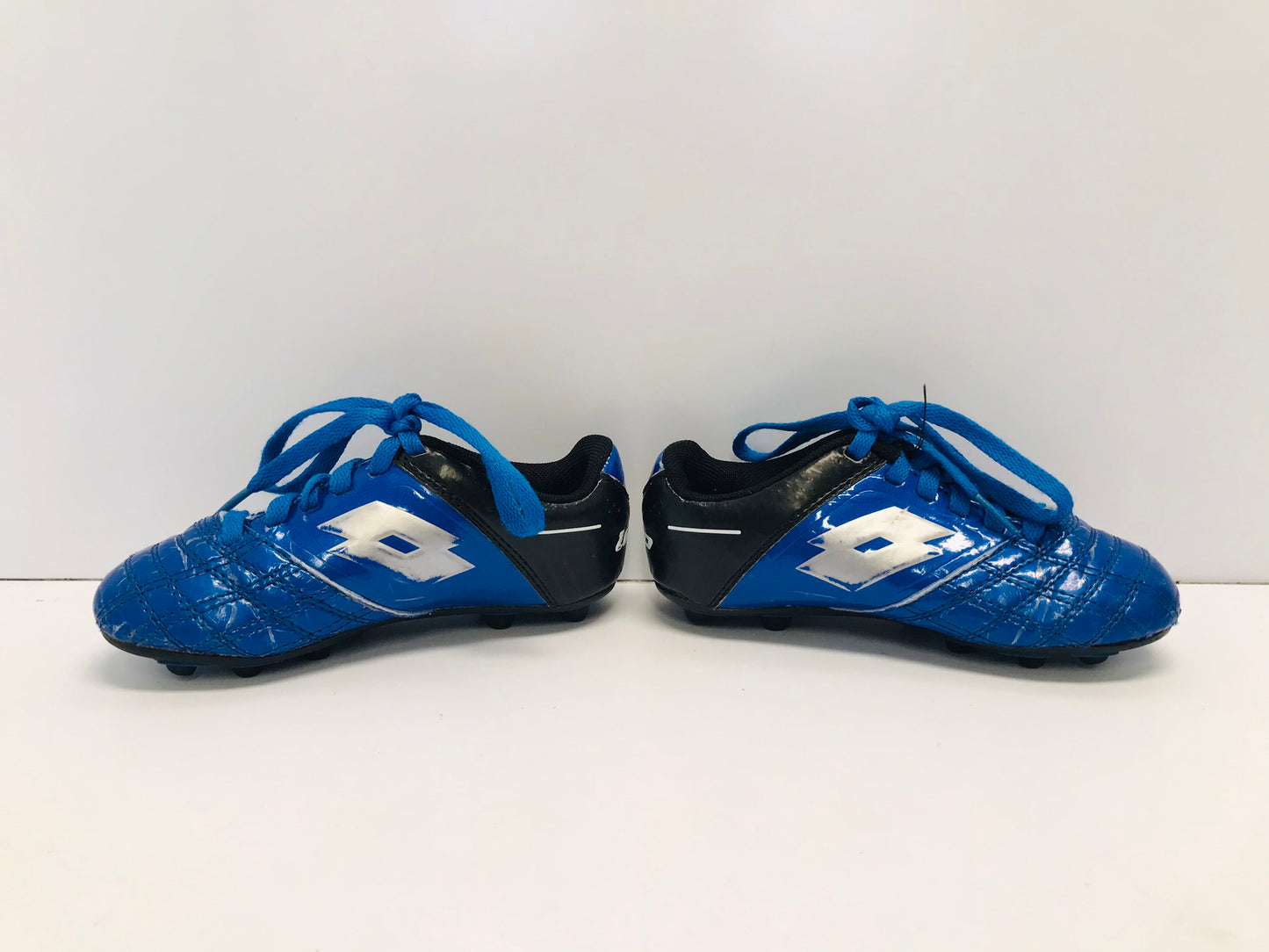 Soccer Shoes Cleats Child Size 11 Lotto Blue Black