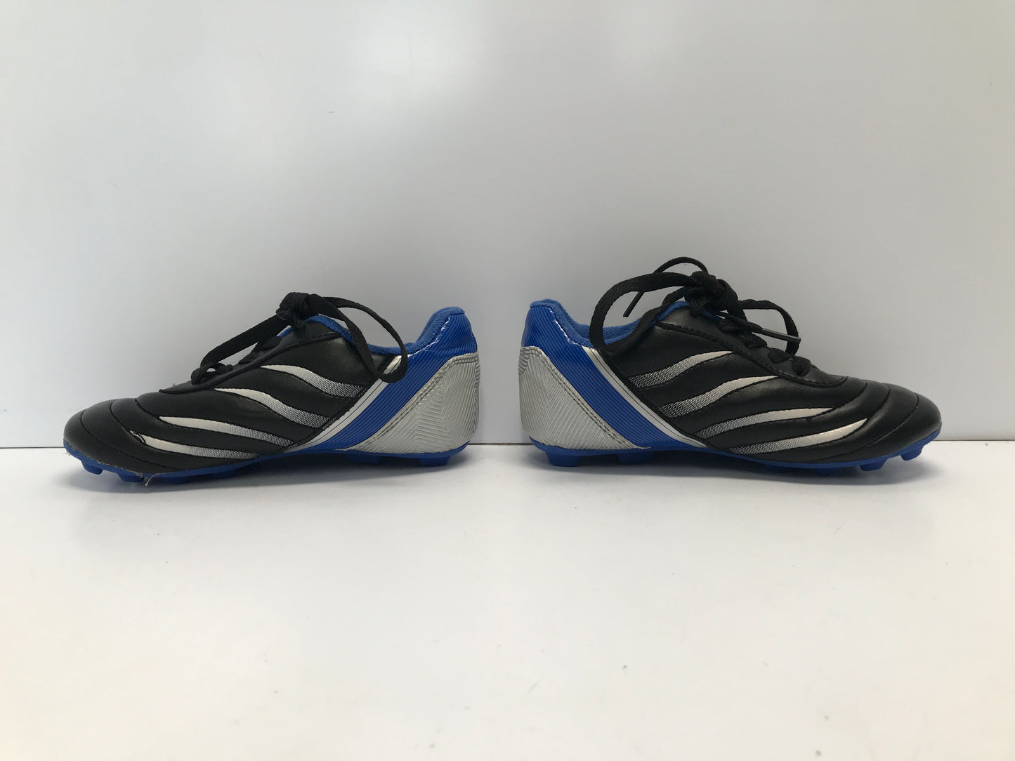 Soccer Shoes Cleats Child Size 12 Blue Black Excellent