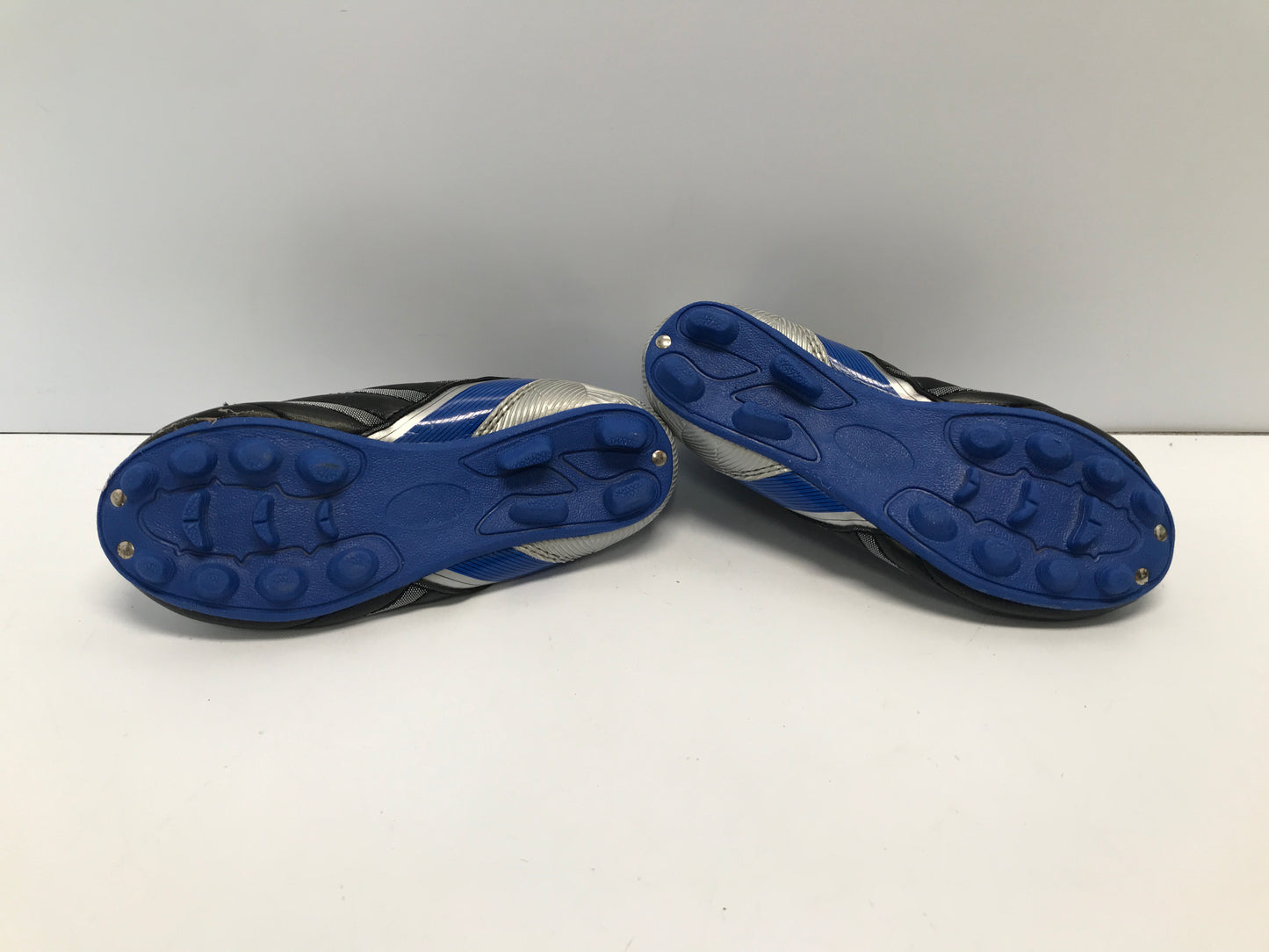 Soccer Shoes Cleats Child Size 12 Blue Black Excellent