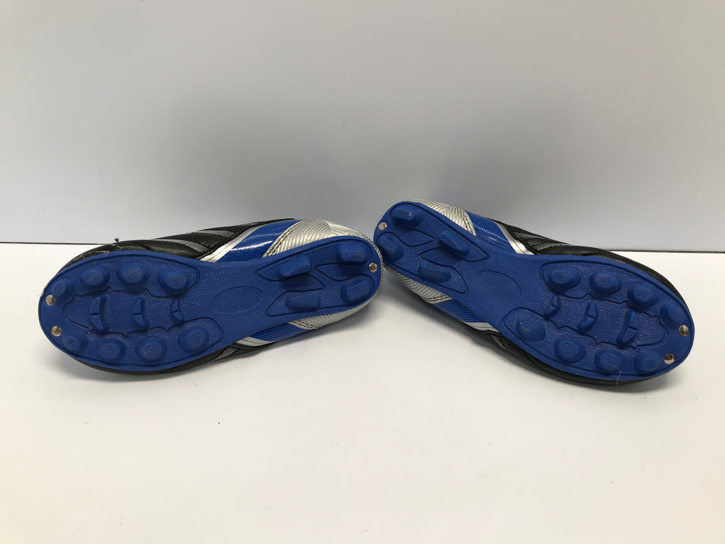 Soccer Shoes Cleats Child Size 12 Blue Black Grey Excellent