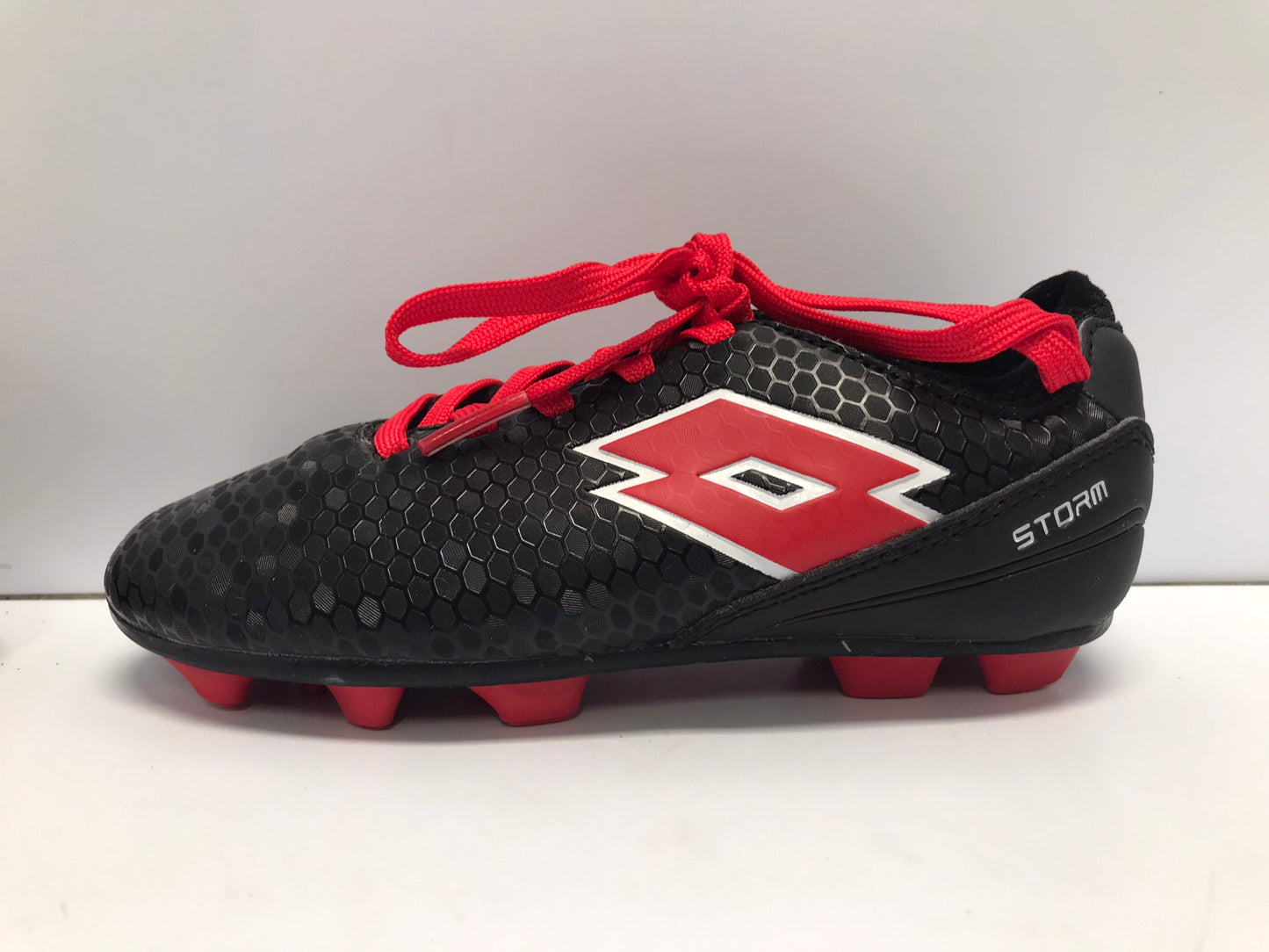 Soccer Shoes Cleats Child Size 12 Lotto Black Red Like New
