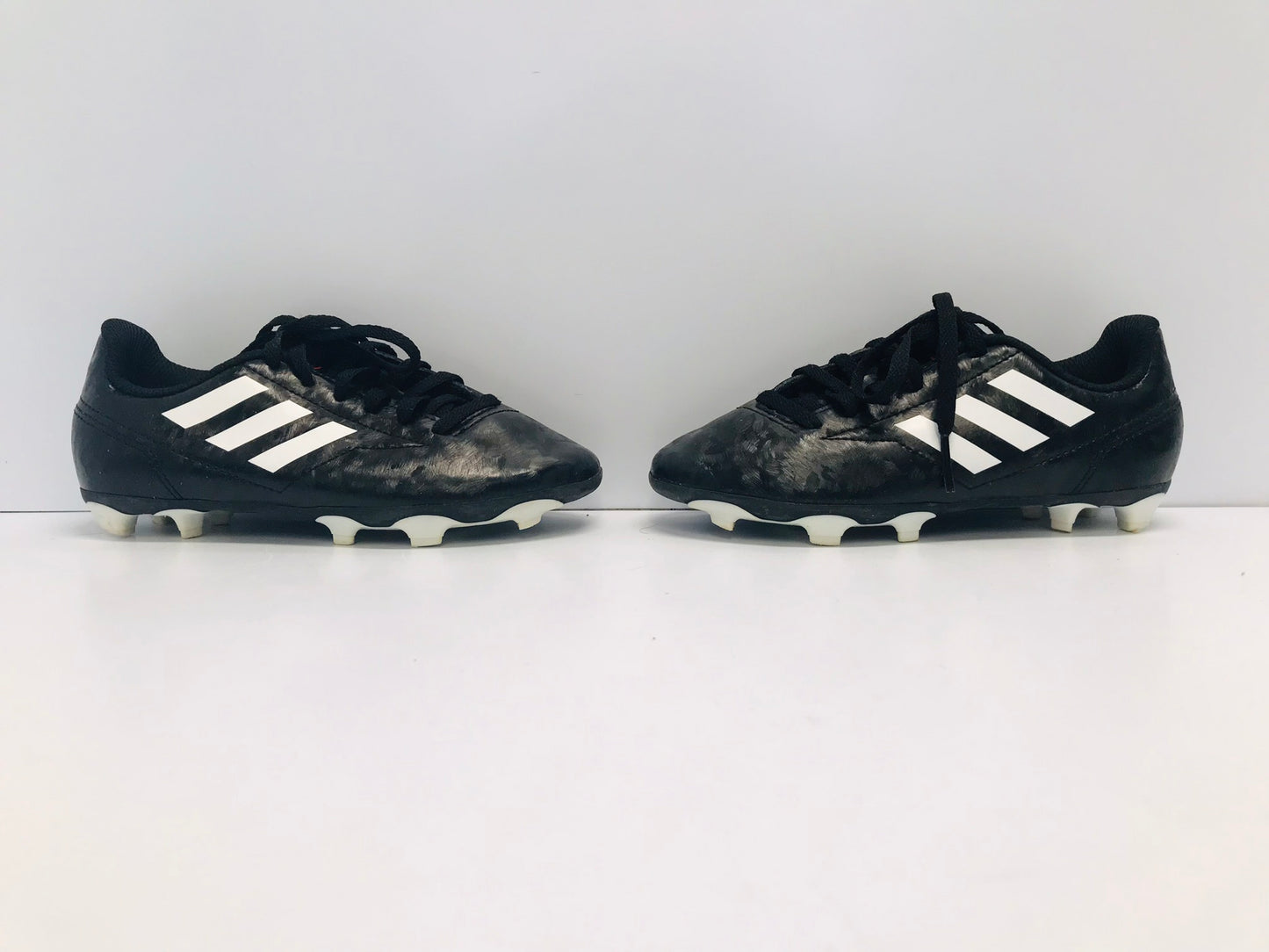 Soccer Shoes Cleats Child Size 13 Adidas Black White Excellent