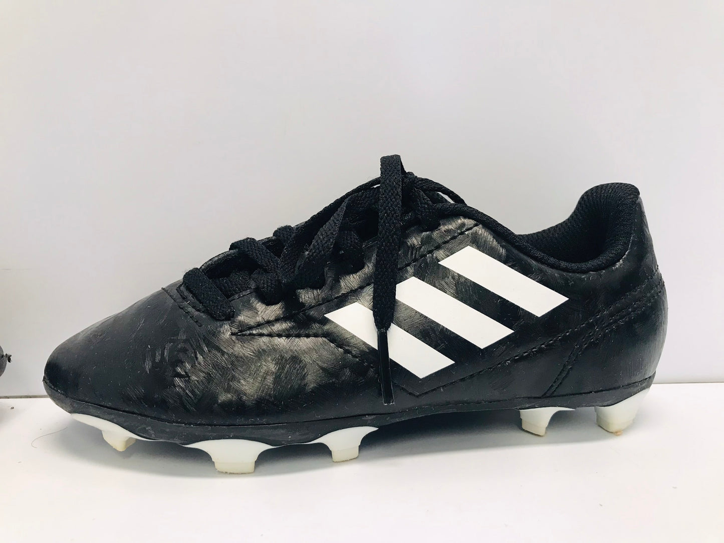 Soccer Shoes Cleats Child Size 13 Adidas Black White Excellent