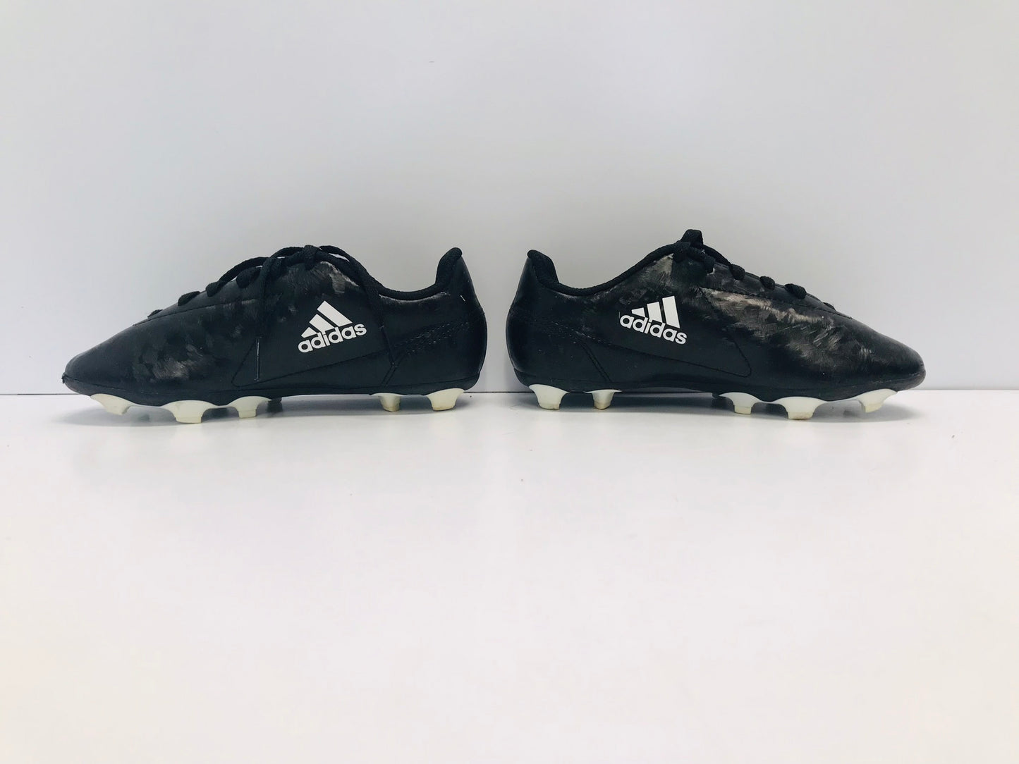 Soccer Shoes Cleats Child Size 13 Adidas Black White Excellent