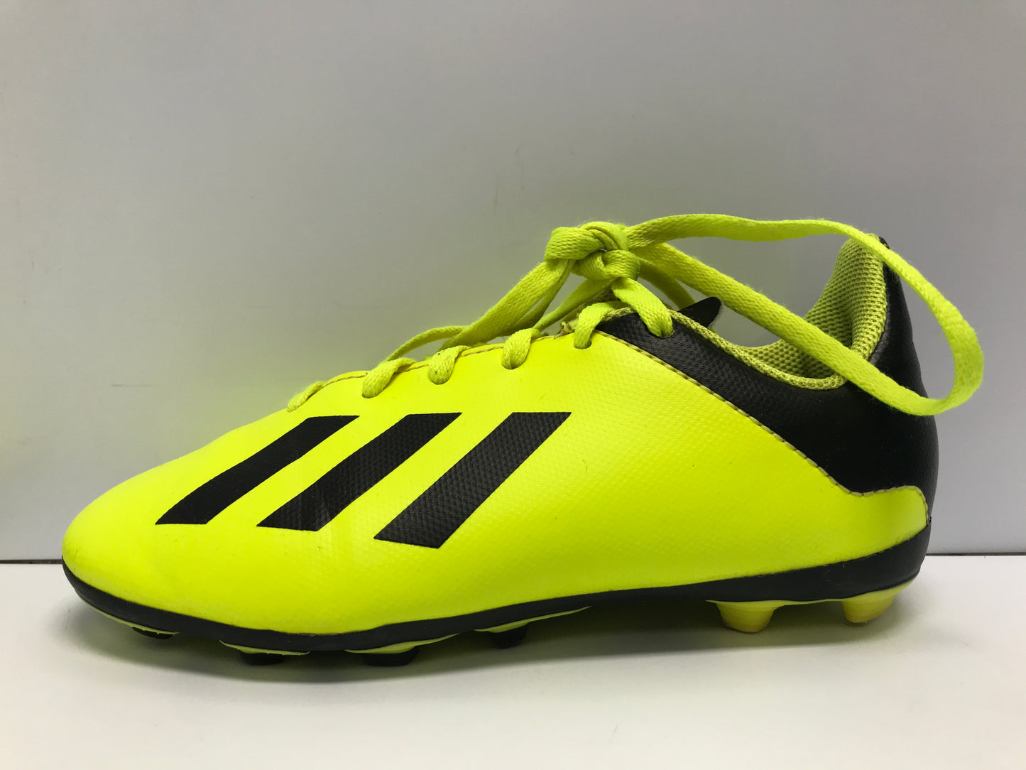 Soccer Shoes Cleats Child Size 13 Adidas Lime Black Excellent
