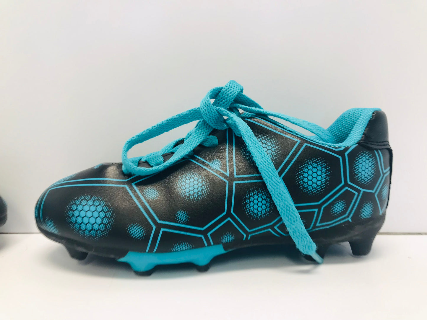 Soccer Shoes Cleats Child Size 13 FX Teal Black Excellent