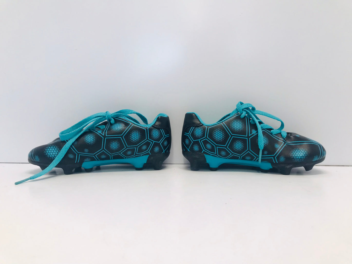 Soccer Shoes Cleats Child Size 13 FX Teal Black Excellent