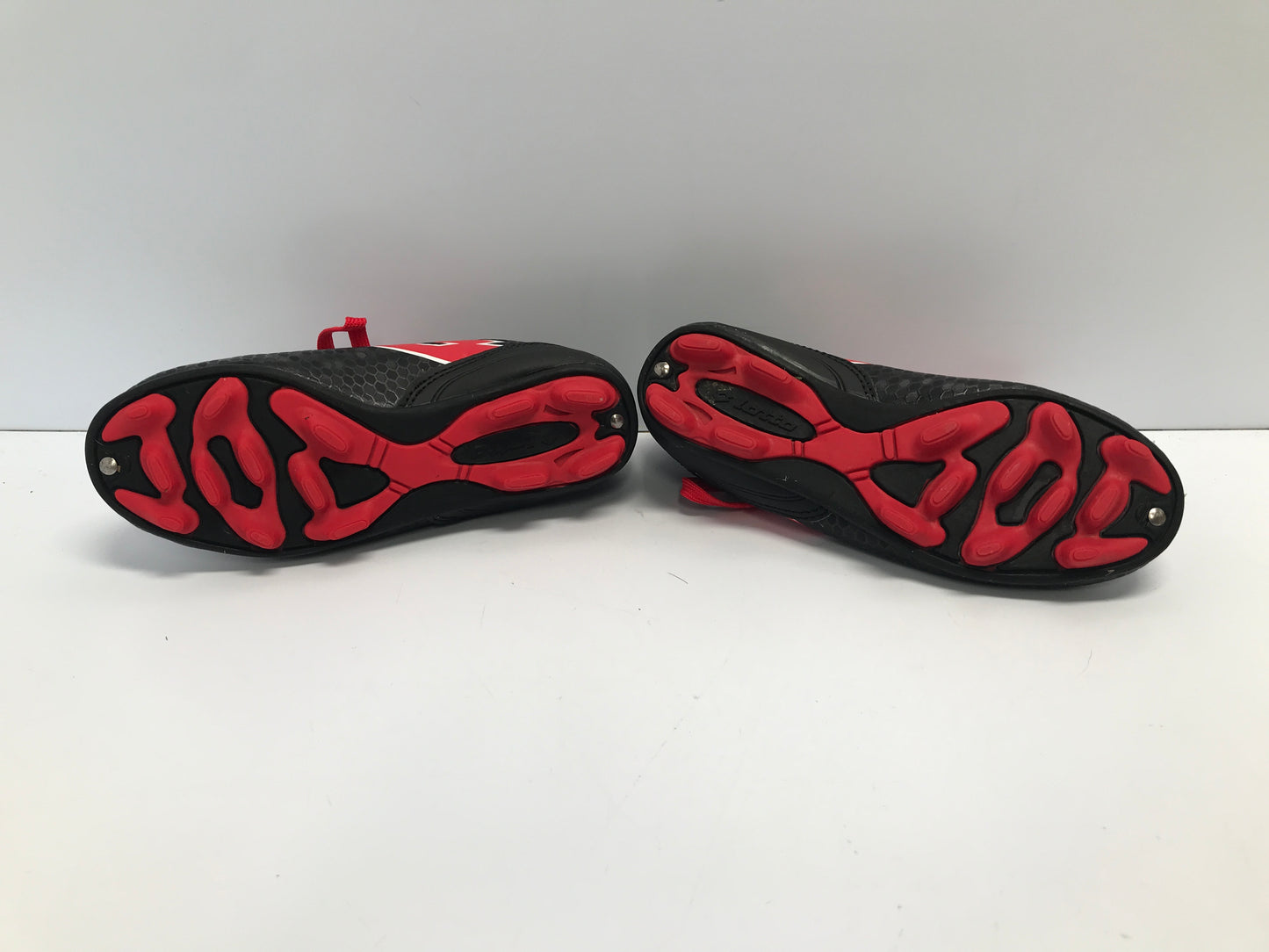 Soccer Shoes Cleats Child Size 13 Lotto Black Red Like New