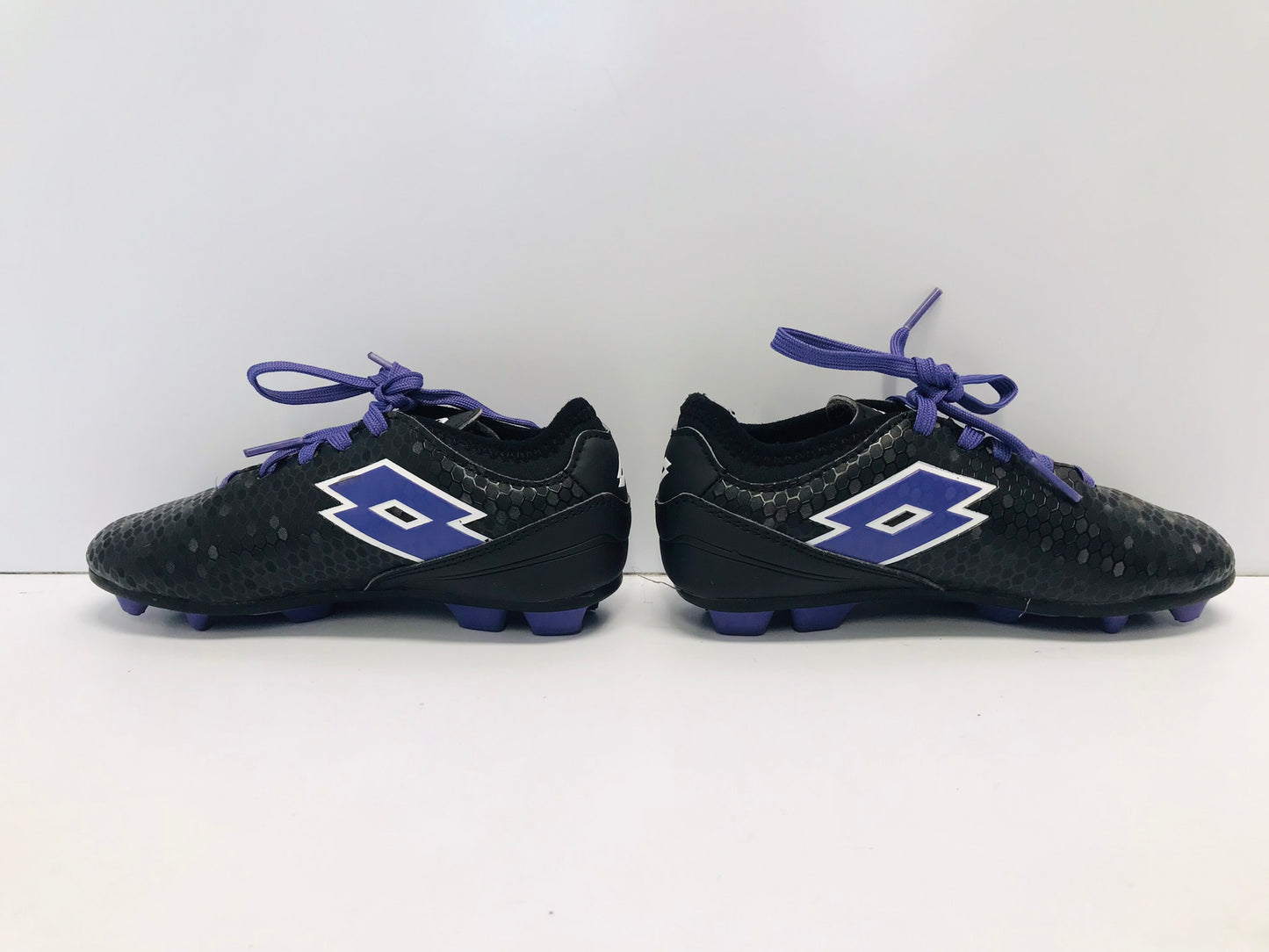 Soccer Shoes Cleats Child Size 13 Purple Black Like New