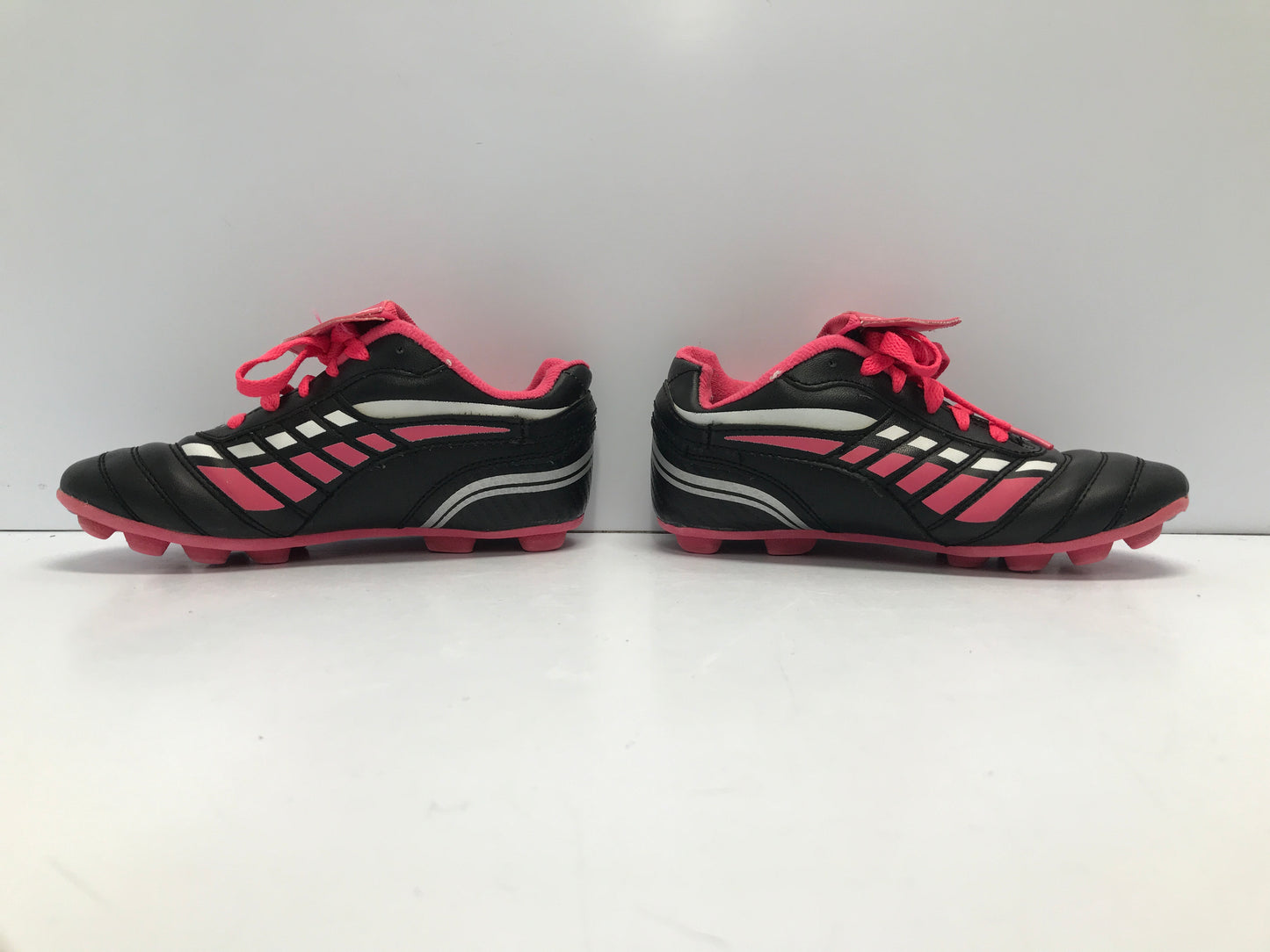 Soccer Shoes Cleats Child Size 1 Athlete Pink Black