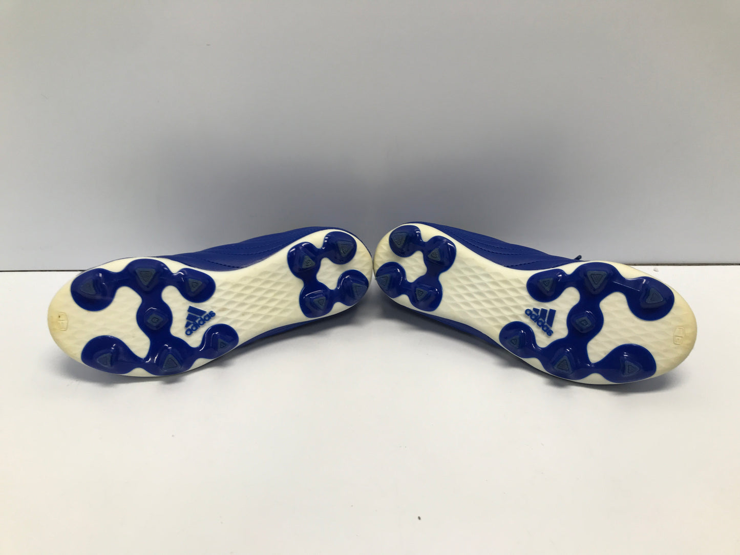 Soccer Shoes Cleats Child Size 1 Blue White Excellent