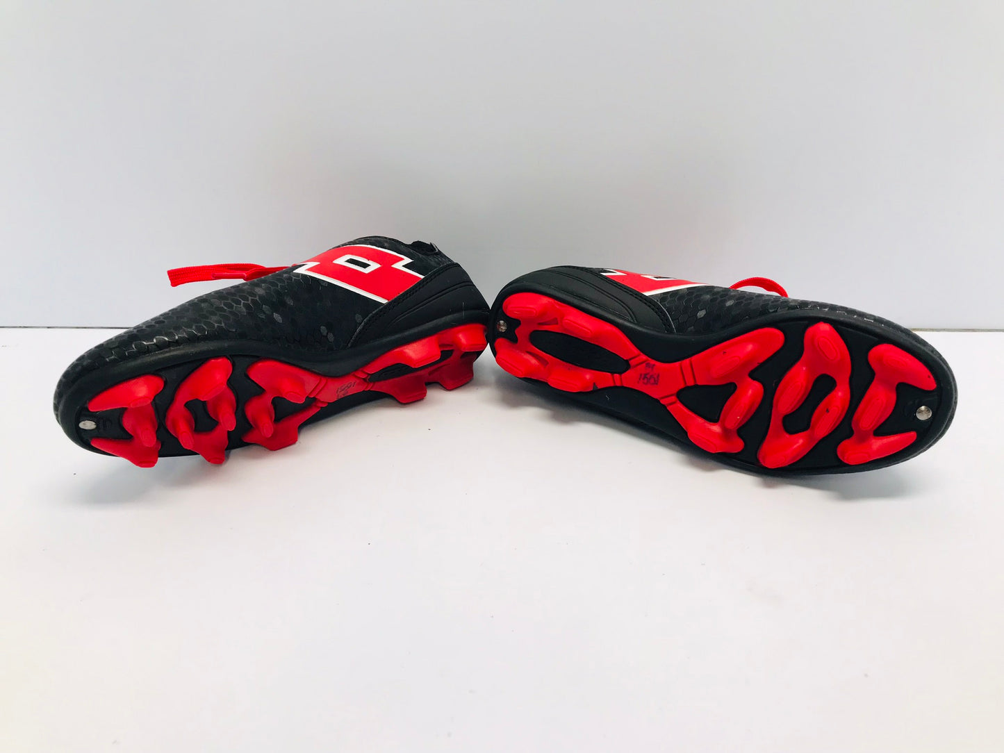 Soccer Shoes Cleats Child Size 1 Lotto Black Red Like New