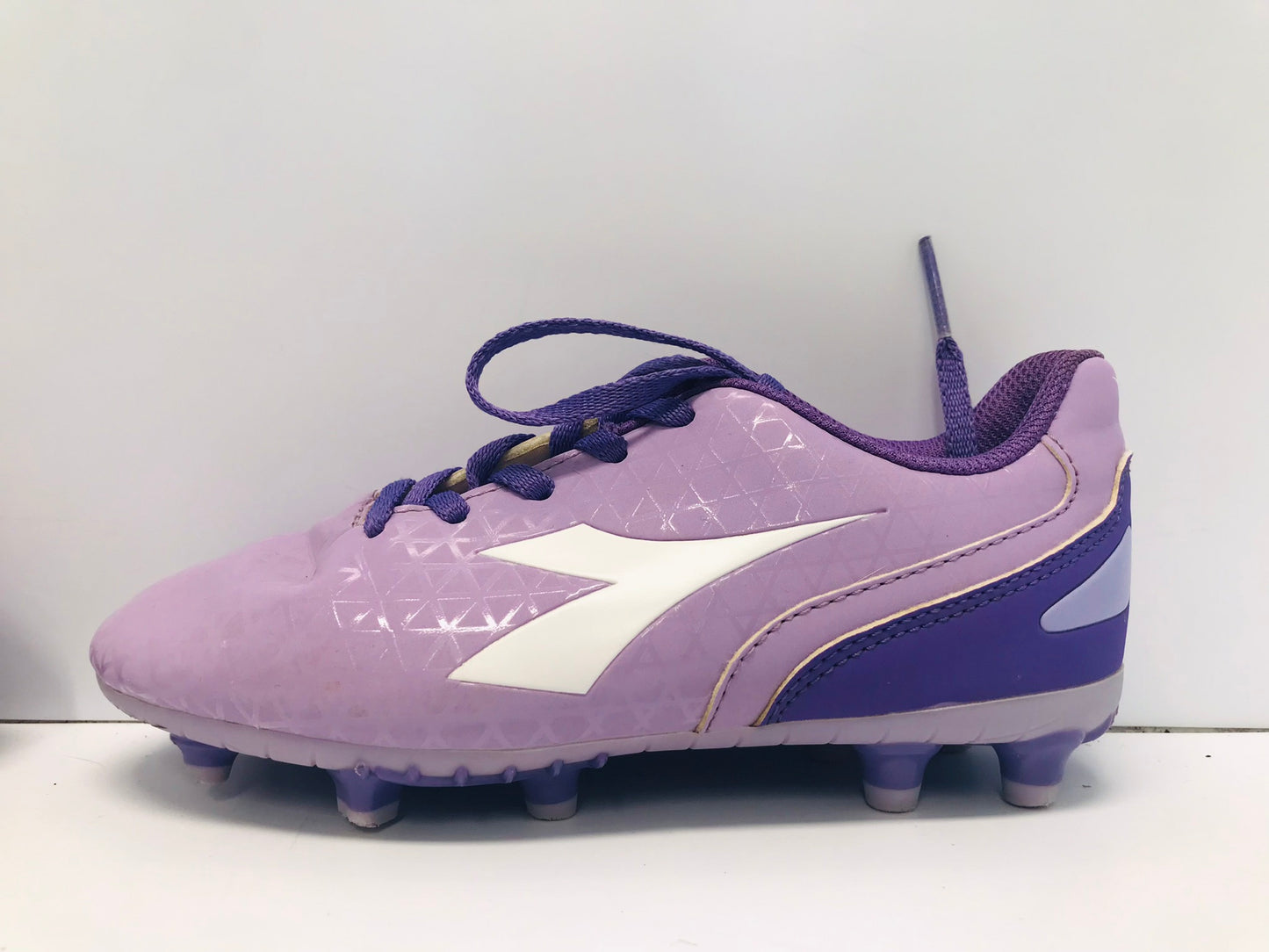 Soccer Shoes Cleats Child Size 2 Diadora Purple Excellent