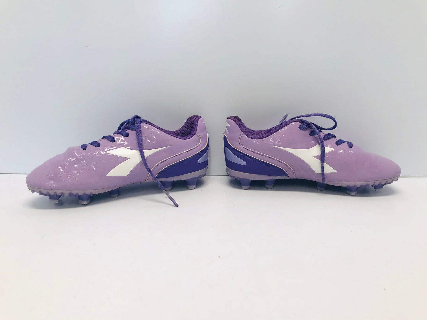 Soccer Shoes Cleats Child Size 2 Diadora Purple Excellent