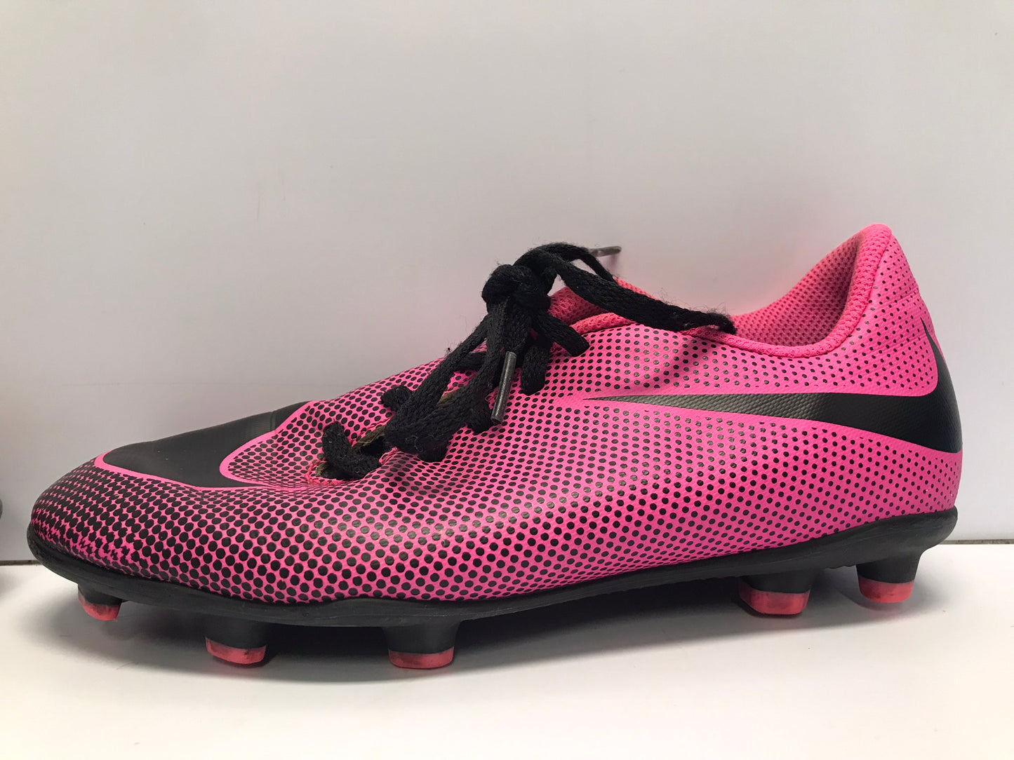 Soccer Shoes Cleats Child Size 3 Nike Pink Black Excellent