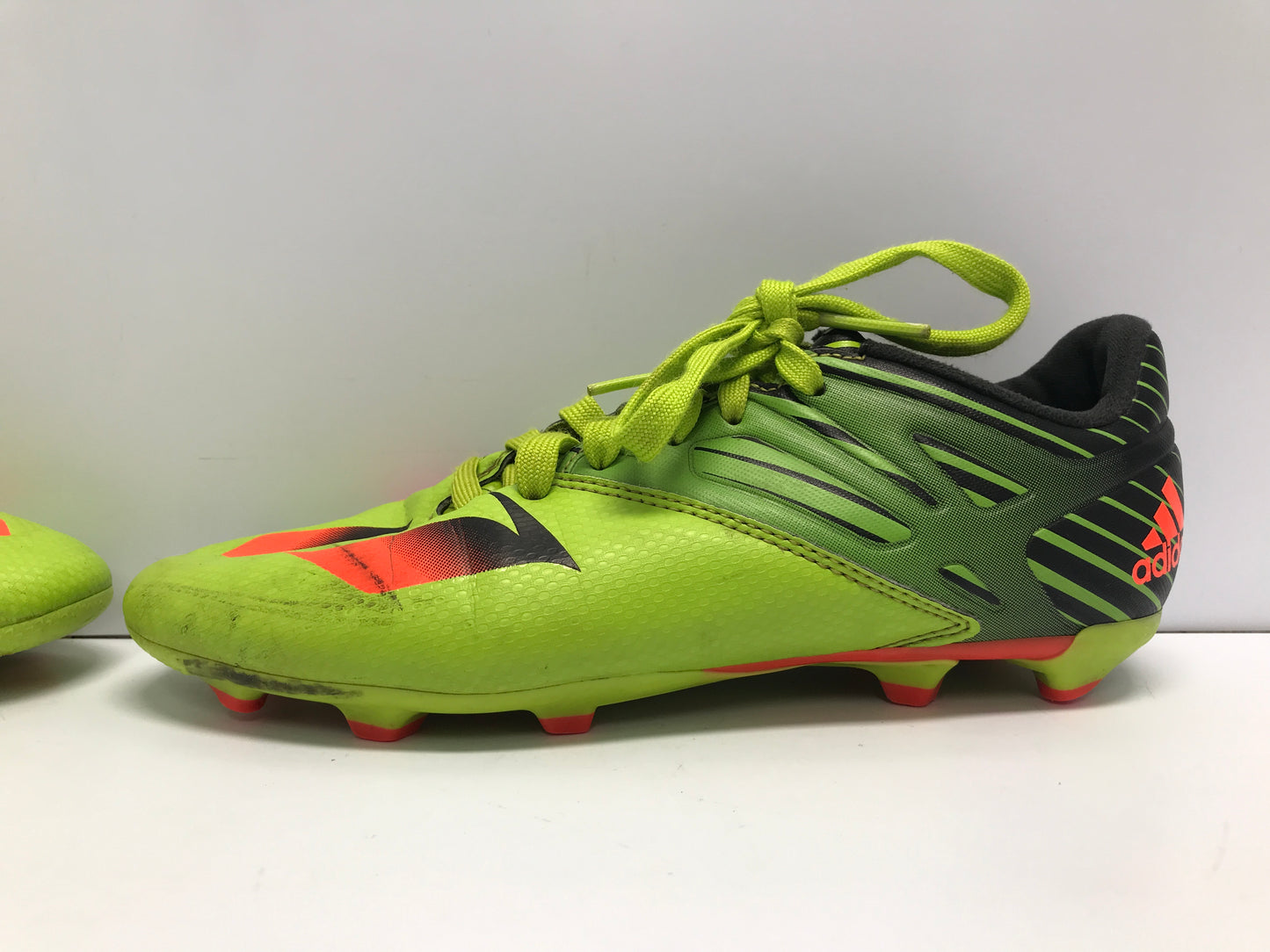 Soccer Shoes Cleats Child Size 5 Adidas Lime Green Orange