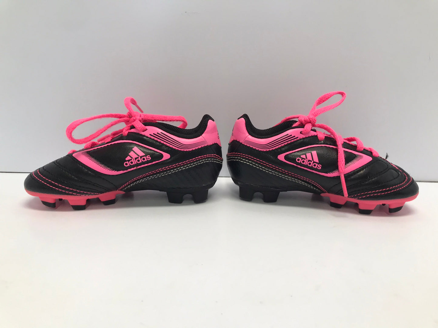 Soccer Shoes Cleats Child Size 9 Toddler Adidas Black Pink Like New