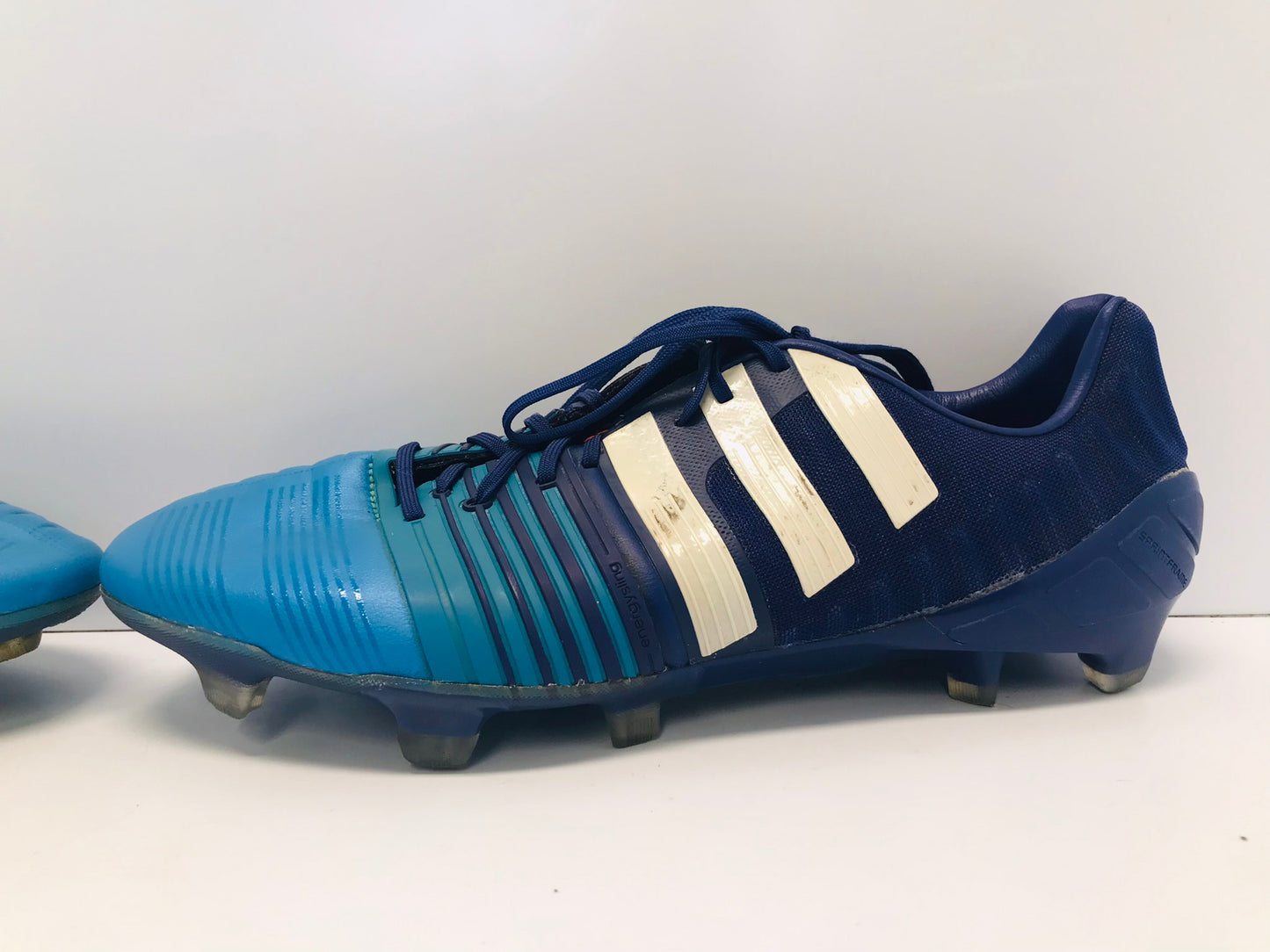 Soccer Shoes Cleats Men's Size 10 Adidas Champion League Blue on Blue Outstanding Quality Few Marks