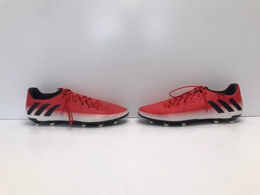 Soccer Shoes Cleats Men's Size 10 Adidas Red Black White Excellent