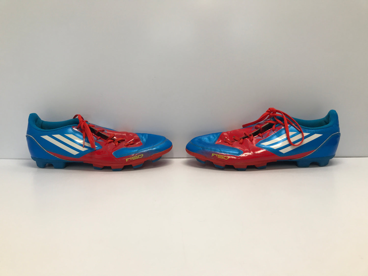 Soccer Shoes Cleats Men's Size 11.5 Adidas Blue Red