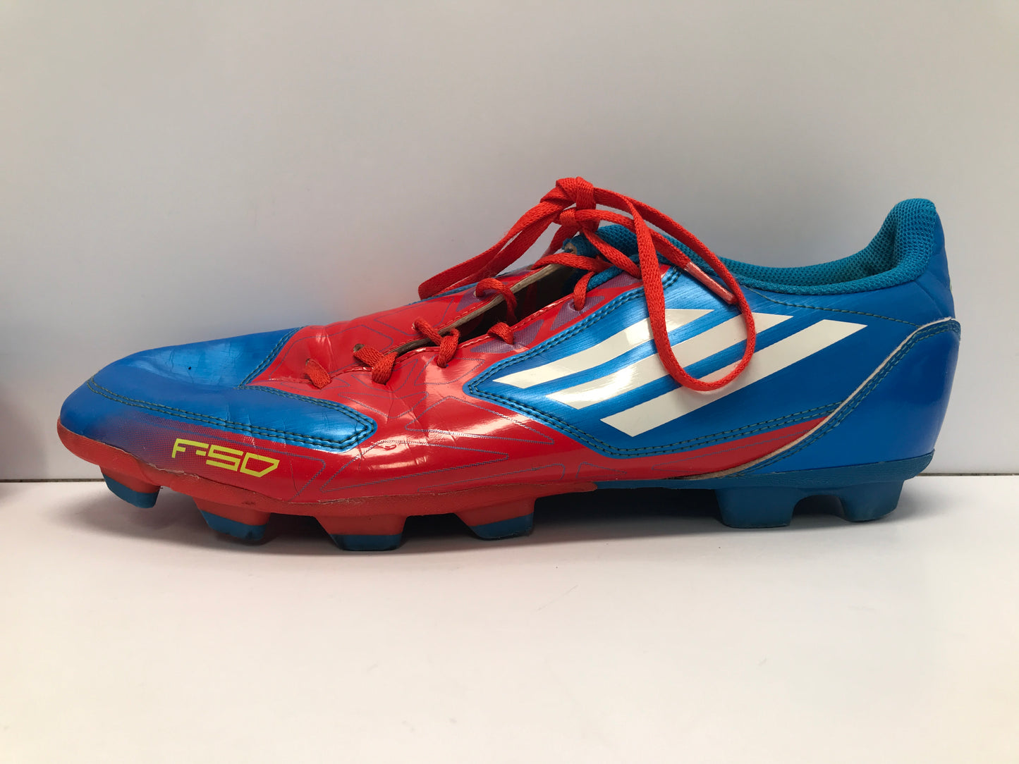 Soccer Shoes Cleats Men's Size 11.5 Adidas Blue Red