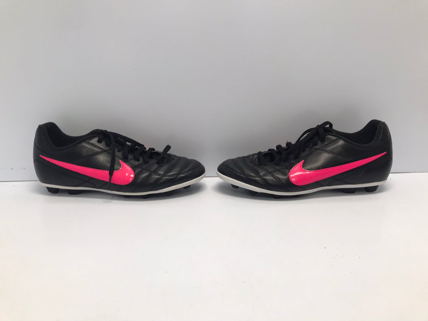 Soccer Shoes Cleats Men's Size 6 Adidas Black Fushia Pink Excellent