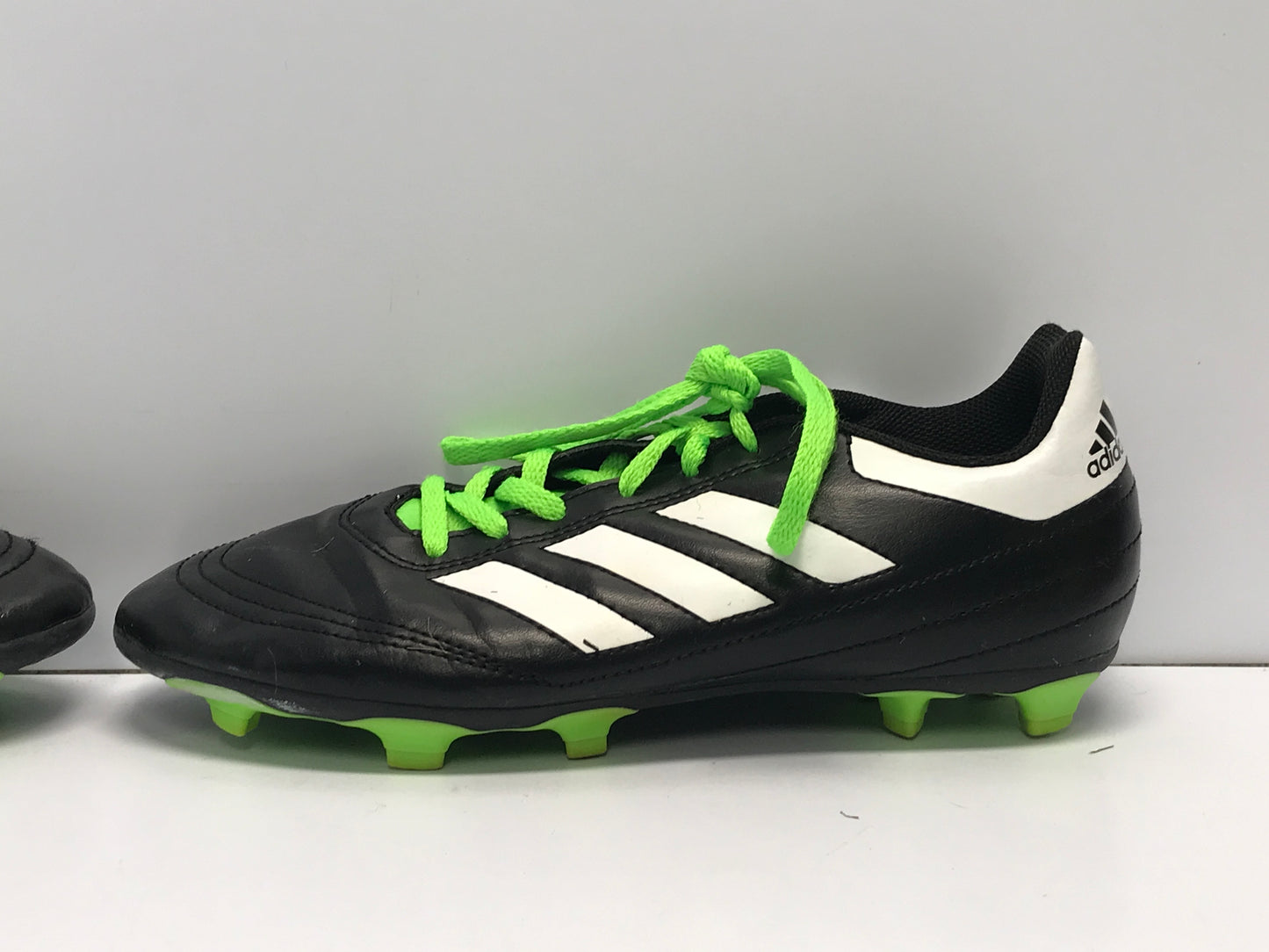 Soccer Shoes Cleats Men's Size 6 Adidas Black White Lime