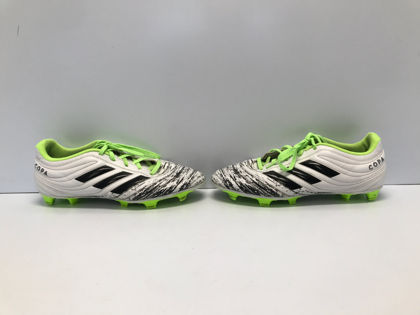 Soccer Shoes Cleats Men's Size 7.5 Adidas Copa White Black Lime Excellent