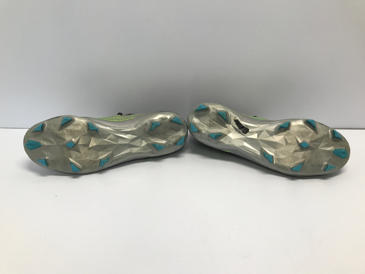 Soccer Shoes Cleats Men's Size 7 Adidas Preditor Slipper Foot Grey Orange Lime