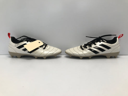 Soccer Shoes Cleats Men's Size 7 Adidas White Black Red Excellent