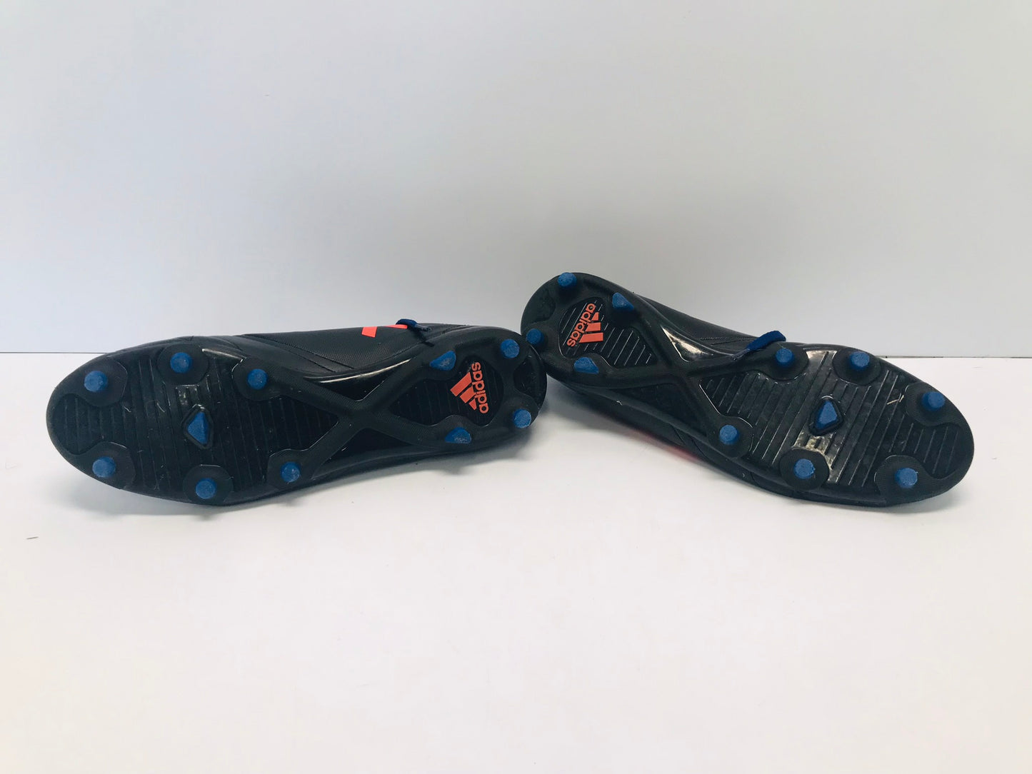 Soccer Shoes Cleats Men's Size 8 Adidas Black Blue Orange Excellent