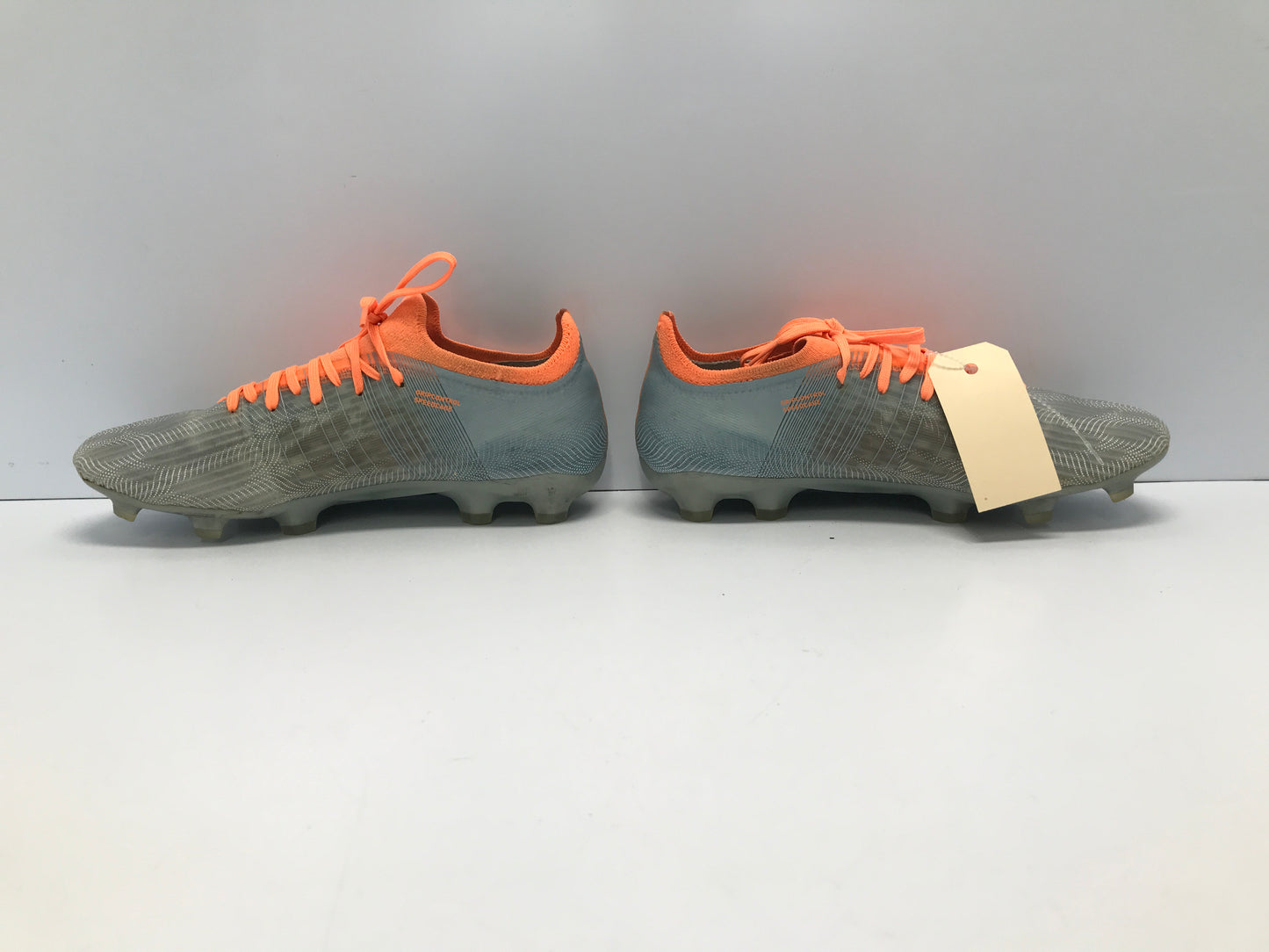 Soccer Shoes Cleats Men's Size 8 Puma Ultra Grey Tangerine Excellent