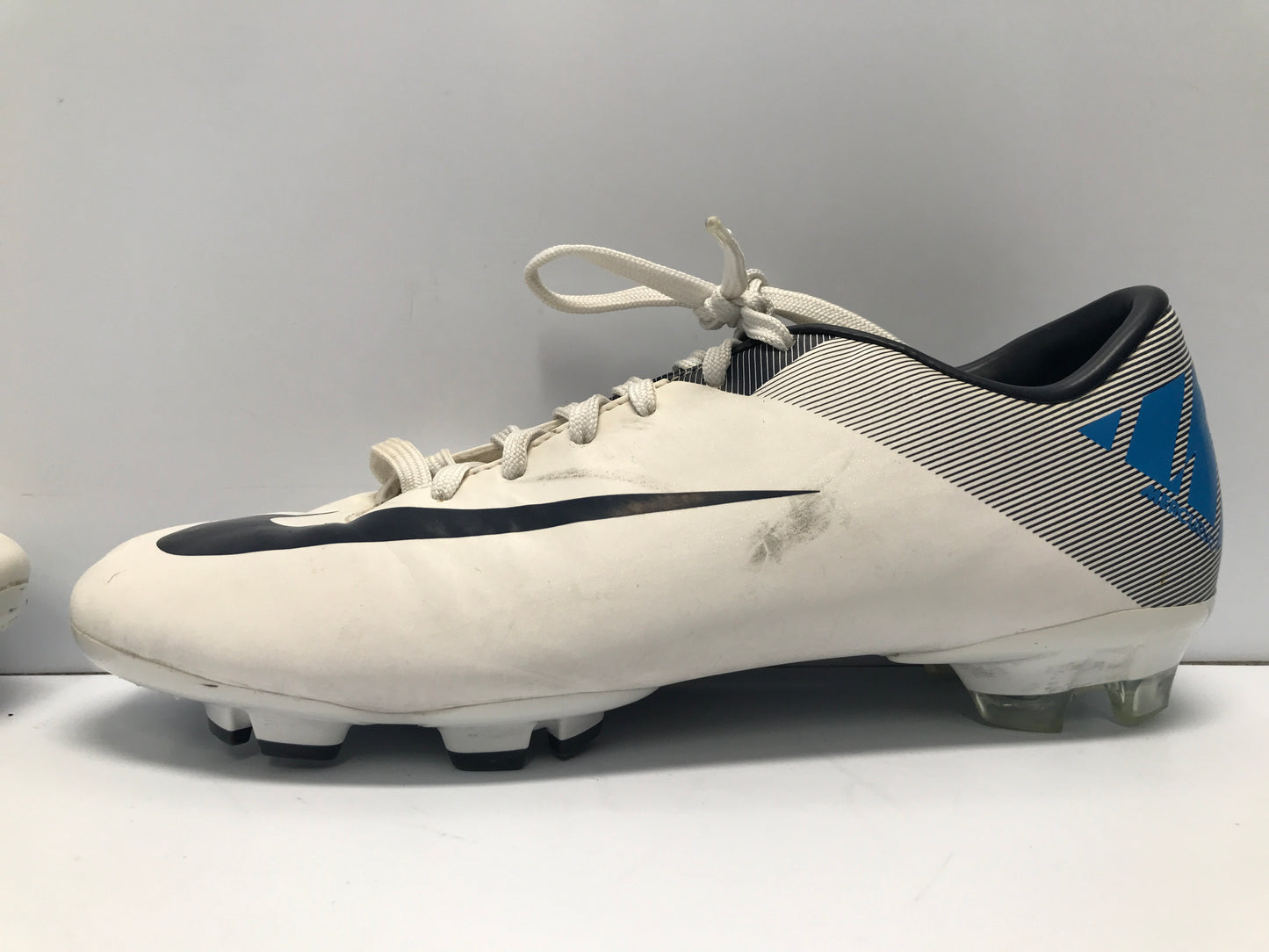 Soccer Shoes Cleats Men's Size 9.5 Nike Mercurial Blue White Navy