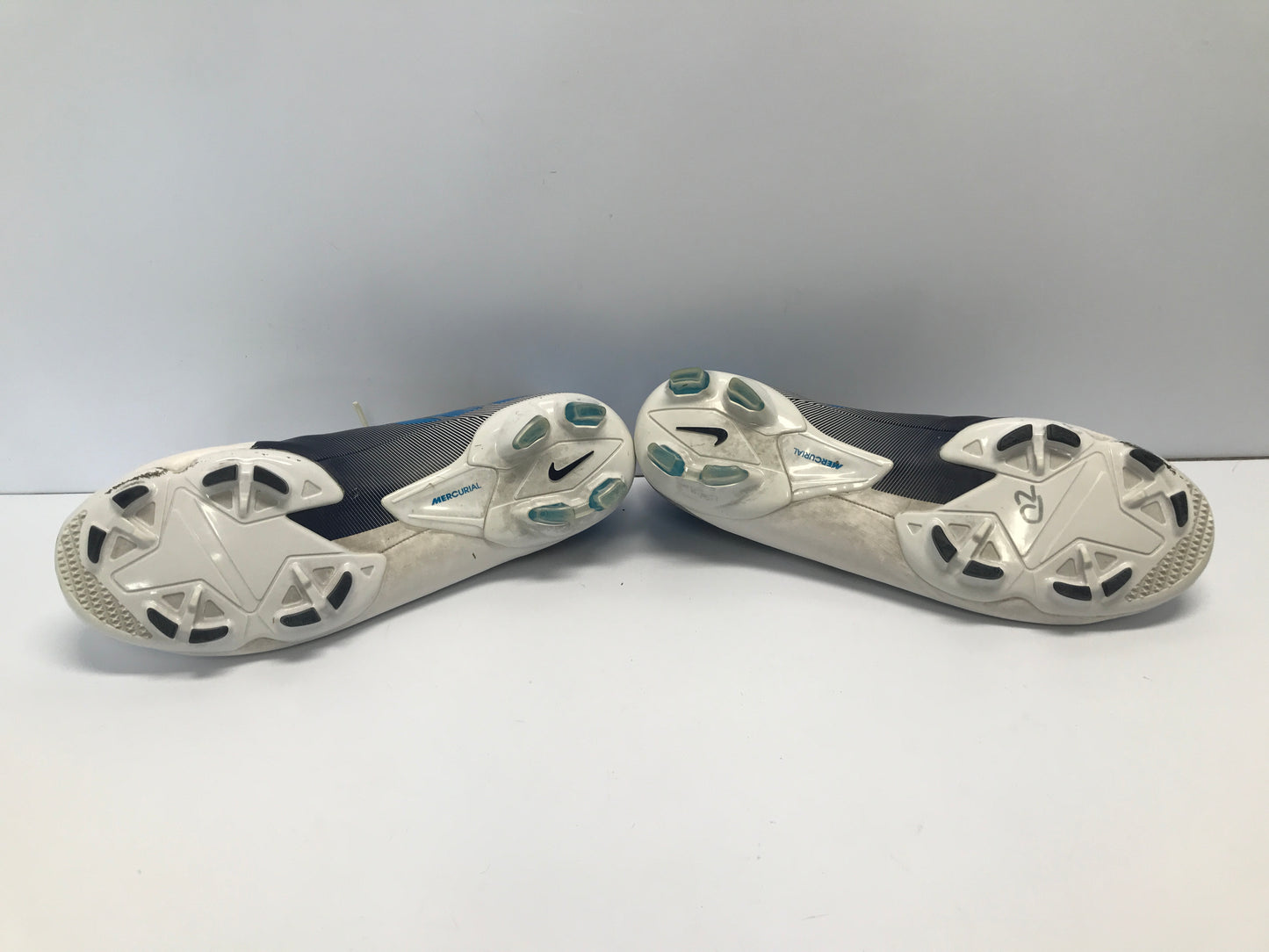 Soccer Shoes Cleats Men's Size 9.5 Nike Mercurial Blue White Navy