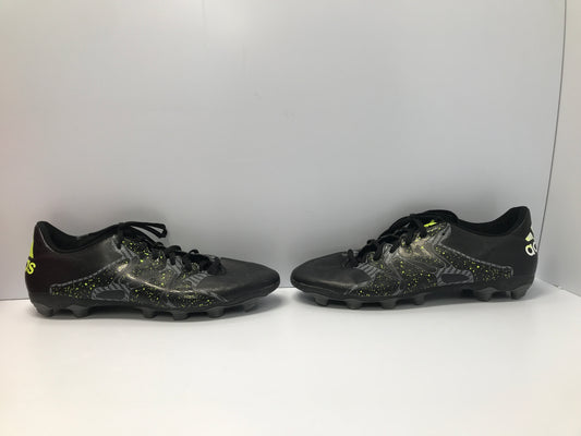 Soccer Shoes Cleats Men's Size 9 Adidas Black Lime Grey