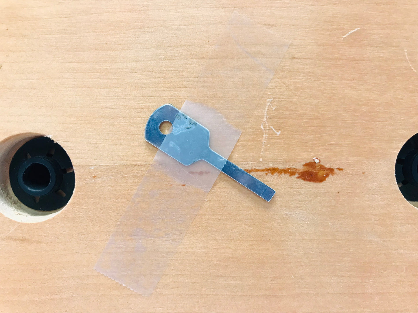 Wall Weater Station Wood Base 16x6 inches Barometer Thermometer Humidity Complete With Lock and Key