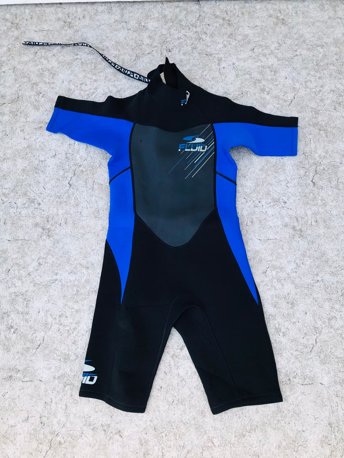 Wetsuit Child Size 10 Fluid Black Blue  2-3 mm  Excellent