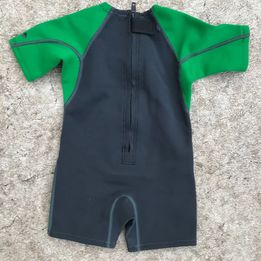 Wetsuit Child Size 12-18 month Toddler Excel Grey Green 1-2 mm Excellent As New