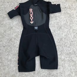 Wetsuit Ladies Size 10 Roxy 2-3 mm Black Red Excellent