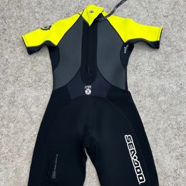 Wetsuit Ladies Size 11-12 Sea Doo Yellow Black Grey 2-3 mm Surf Ski Kayak Paddleboard Water Ski New