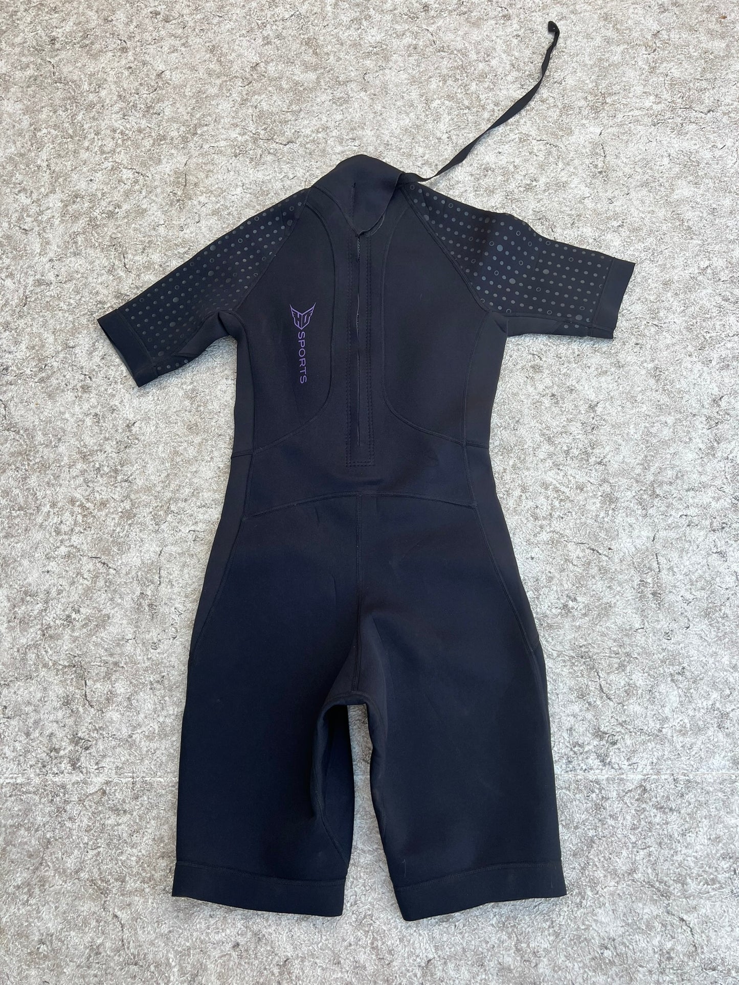 Wetsuit Ladies Size 9-10 HO Sports Black Purple 2-3 mm Neoprene Like New