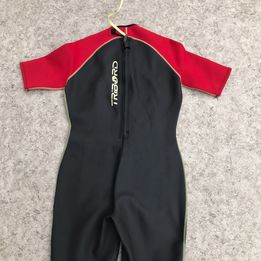 Wetsuit Men's Size Large Decathlon Tribord 2-3 mm Red Grey Excellent