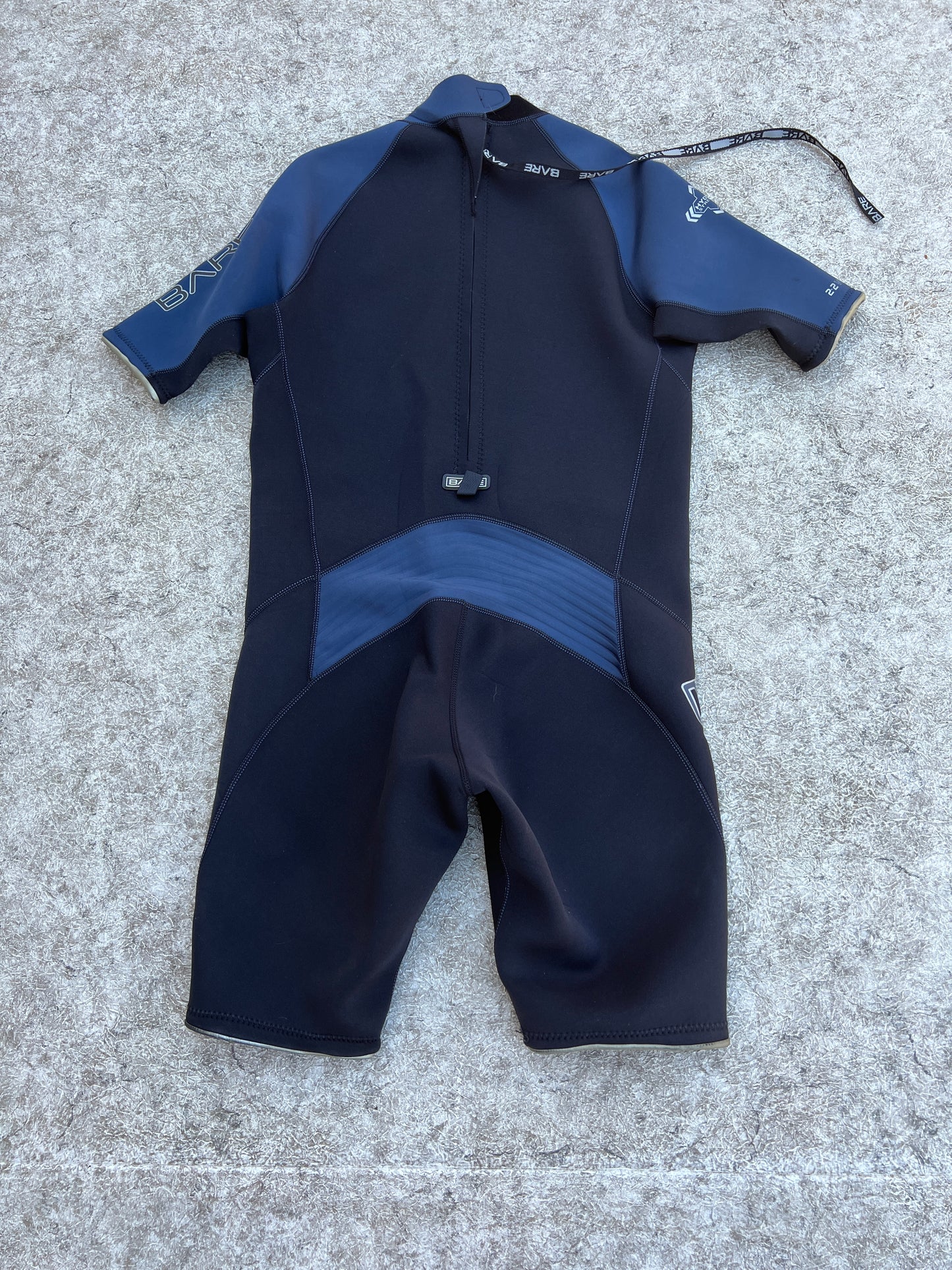 Wetsuit Men's Size X-Large 2-3mm Bare Blue Grey Black Excellent