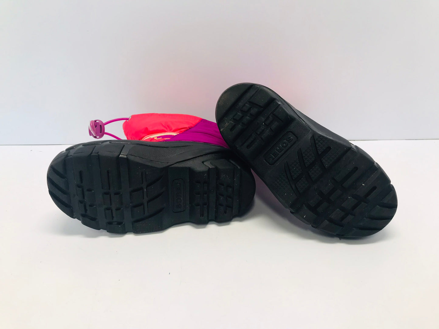 Winter Boots Child Size 12 Sorel Pink Purple With Liner Like New