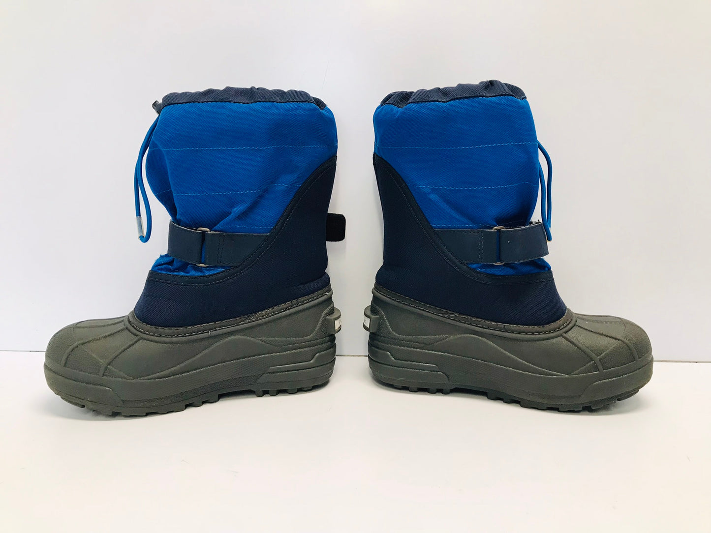 Winter Boots Child Size 2 Youth Columbia With Liner Waterproof Grey Blue Excellent